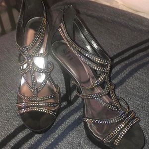 Spice black high heels